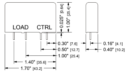 Compatible Relay Dimensions