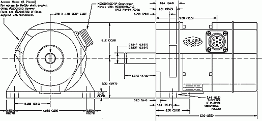 DC425 - Foot Mount with Side MS connector