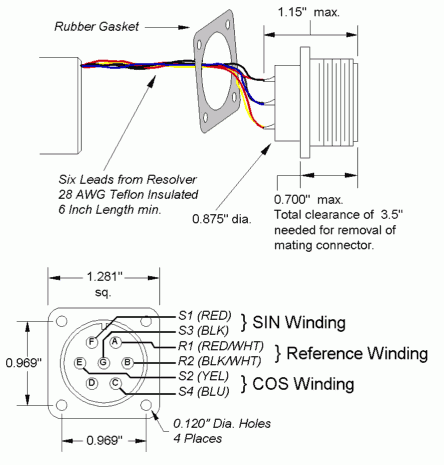 R11 RESOLVER MS-16 CONNECTOR DETAIL (